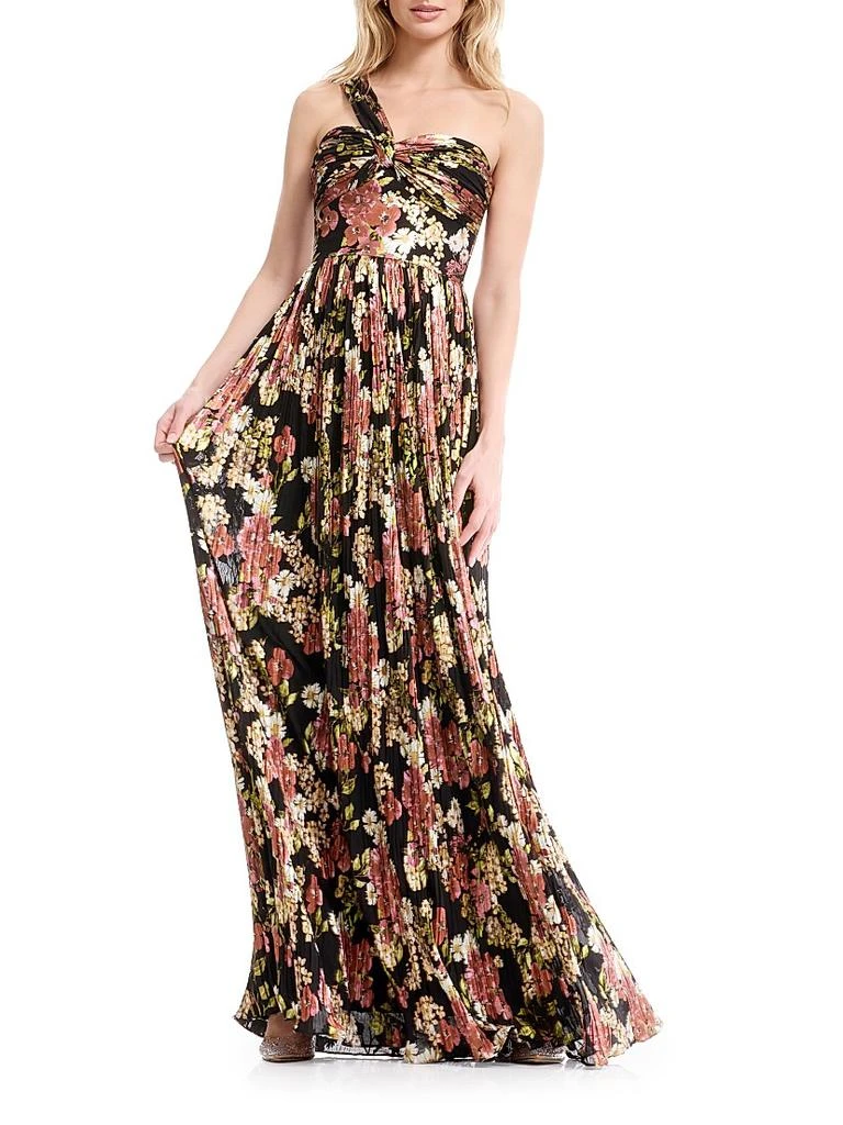 Dress The Population Idalia Floral One-Shoulder Gown 2