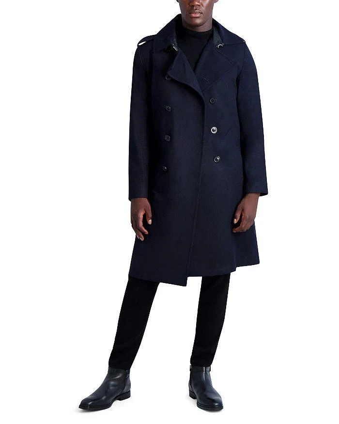 Karl Lagerfeld Paris Regular Fit Double Breasted Coat 2