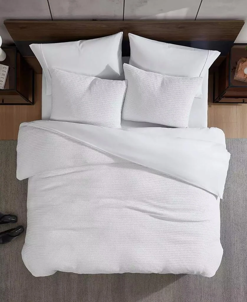 Kenneth Cole Solid Waffle 3 Piece Comforter Set 4