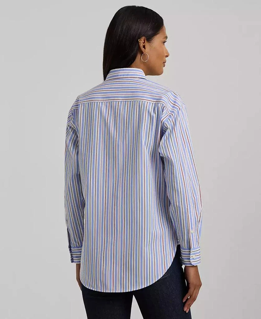 Ralph Lauren Women's Cotton Collared Striped Shirt 2