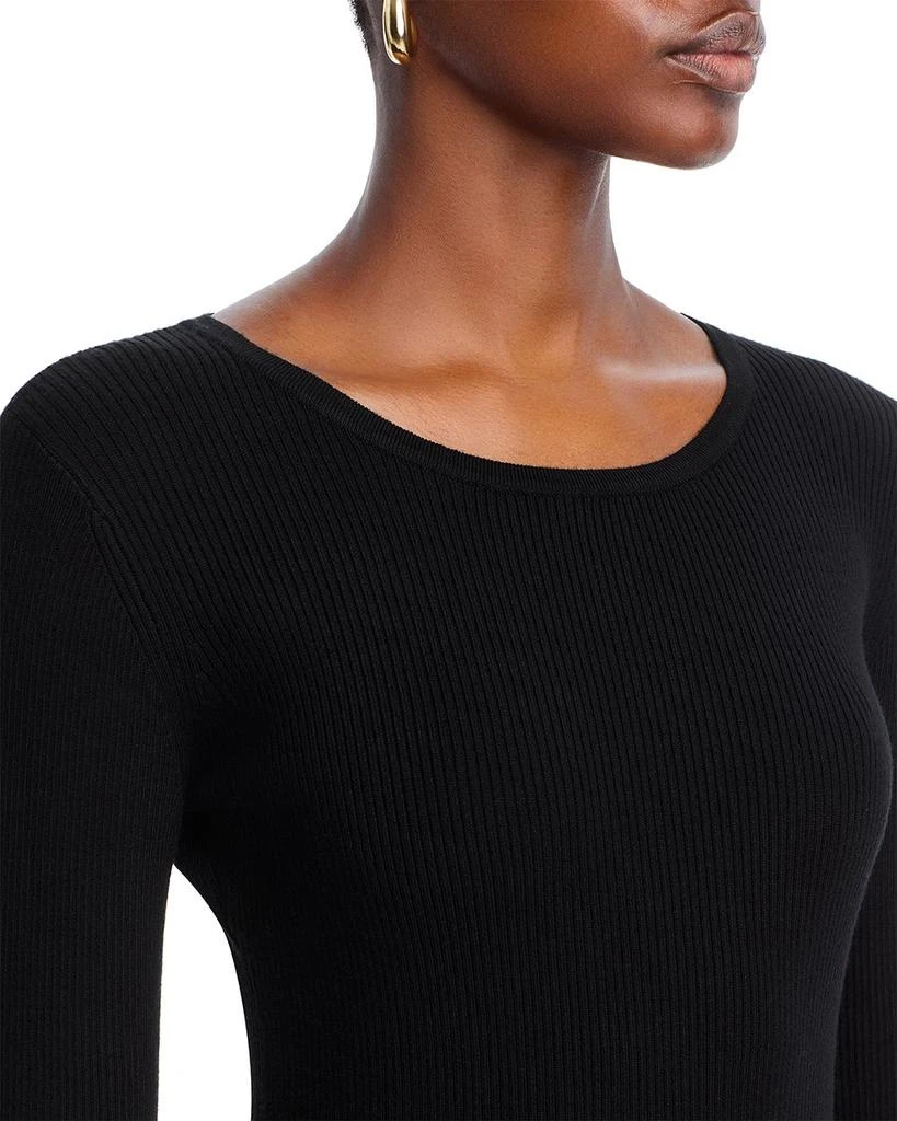 Tahari Mixed Media Long Sleeve Midi Dress 3