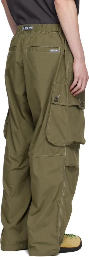 And Wander Khaki Gramicci Edition Military Wide Cargo Pants 3