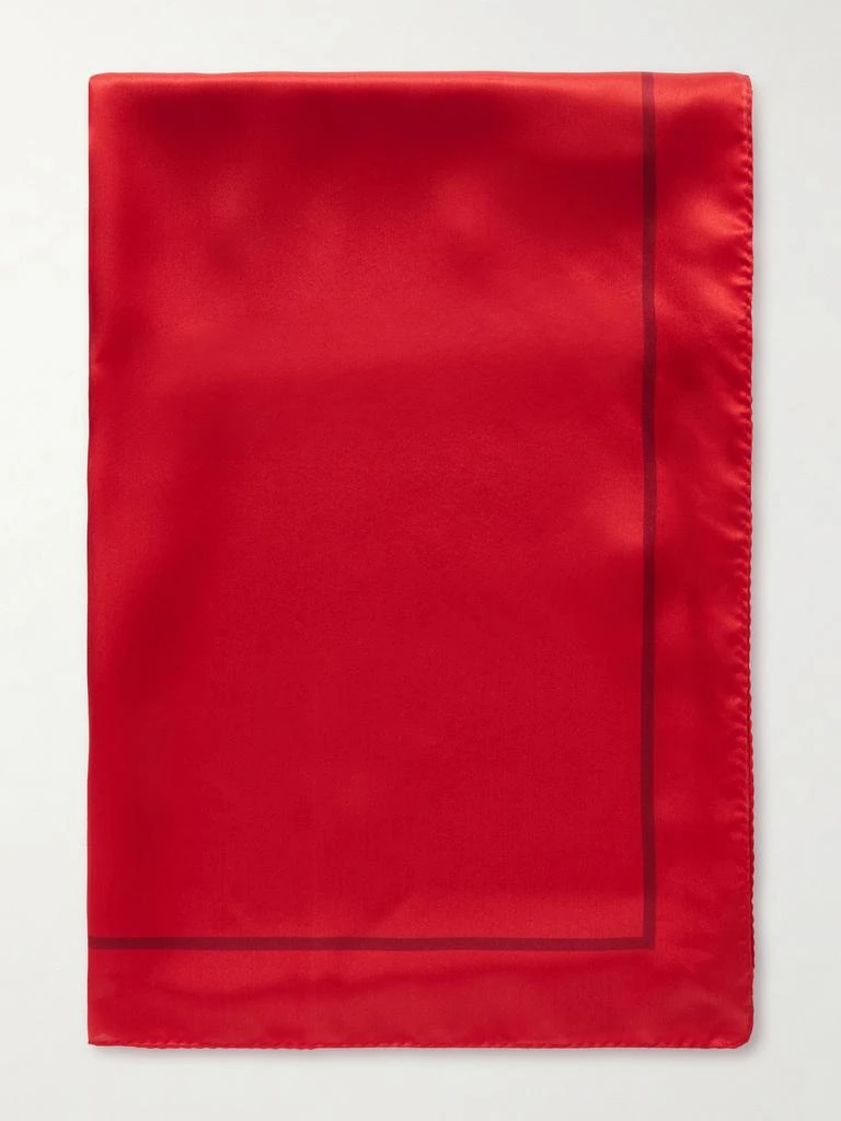 Yves Saint Laurent Cassandre Printed Silk-satin Scarf