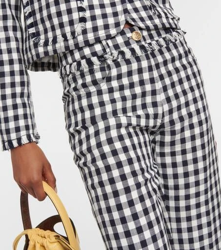 ETRO Gingham flared pants 4