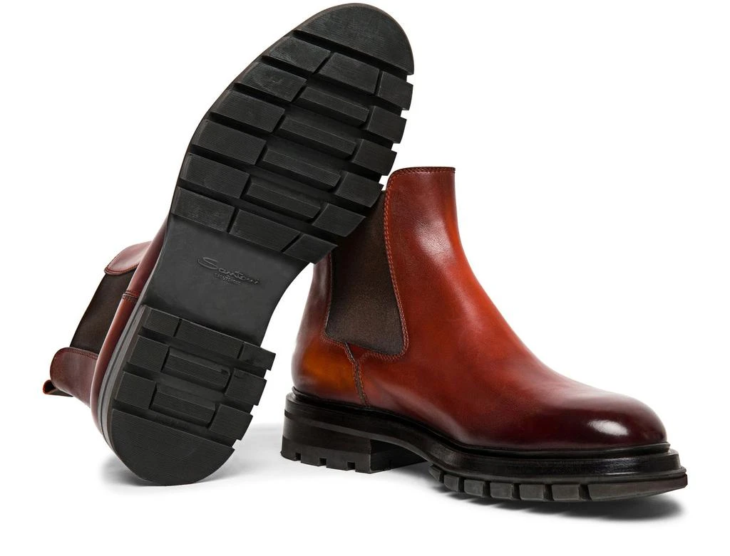 Santoni Leather chelsea boot 3