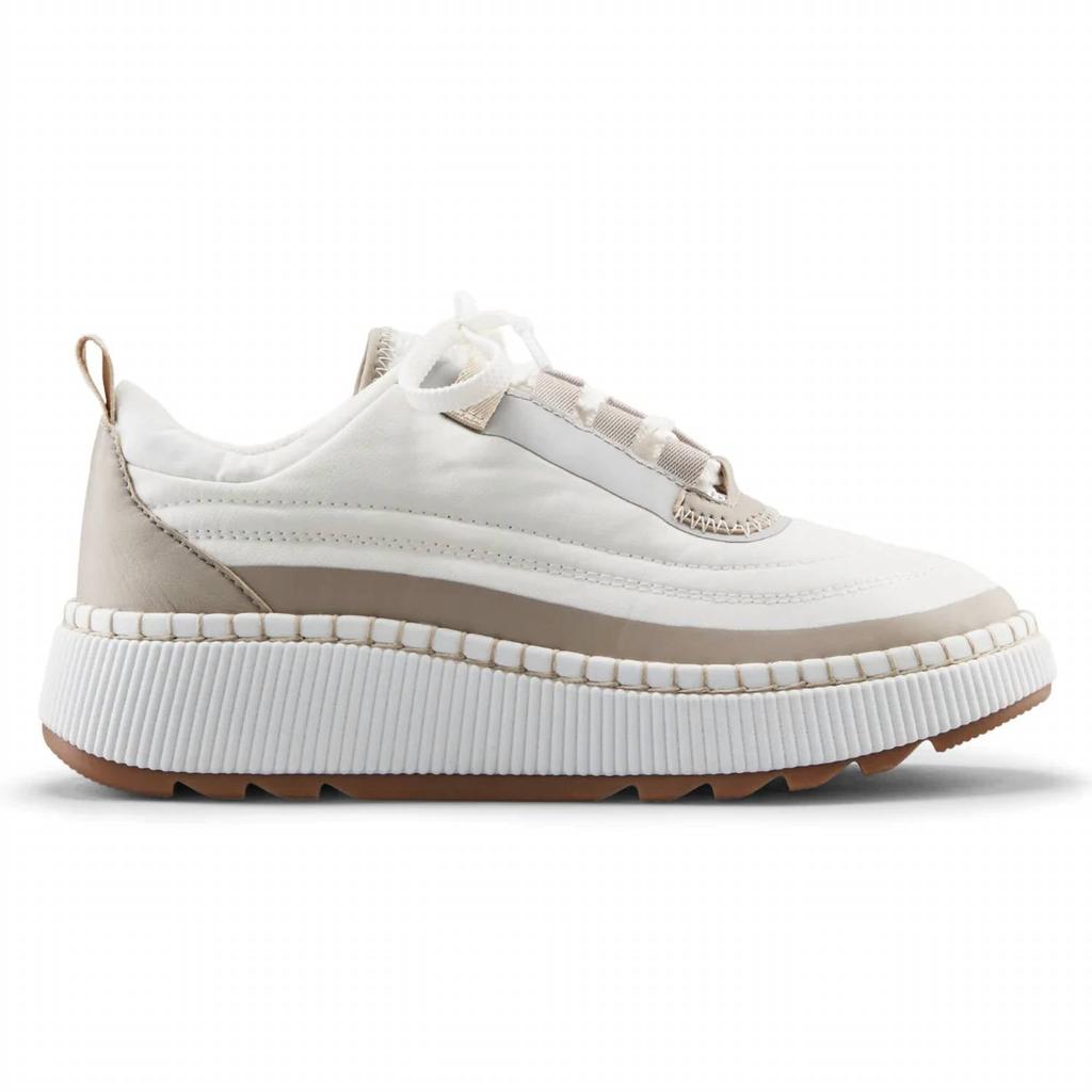 Cougar Women's Sayah Sneaker In White Taupe