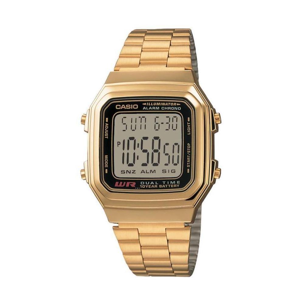 Casio Gold-Tone Digital Mens Watch