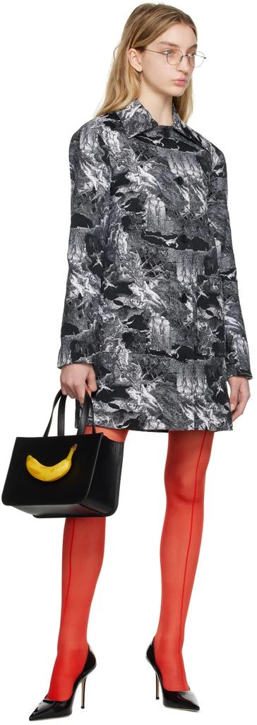 Puppets and Puppets Black & White Jacquard Coat 4