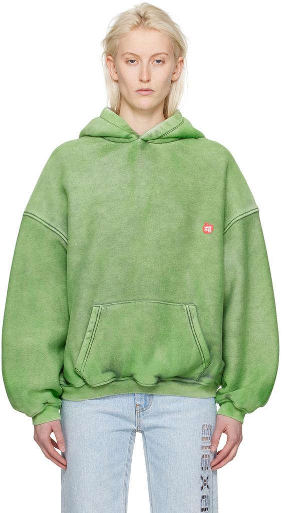 Alexander Wang Green Puff Hoodie