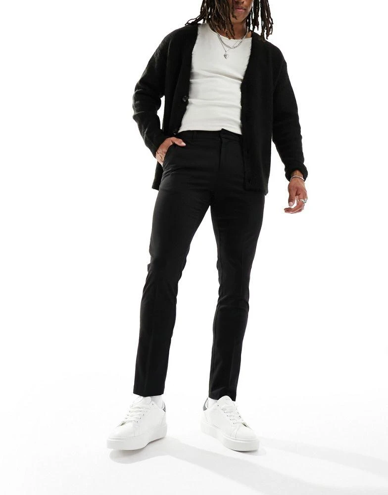 New Look New Look suit trousers in black 5