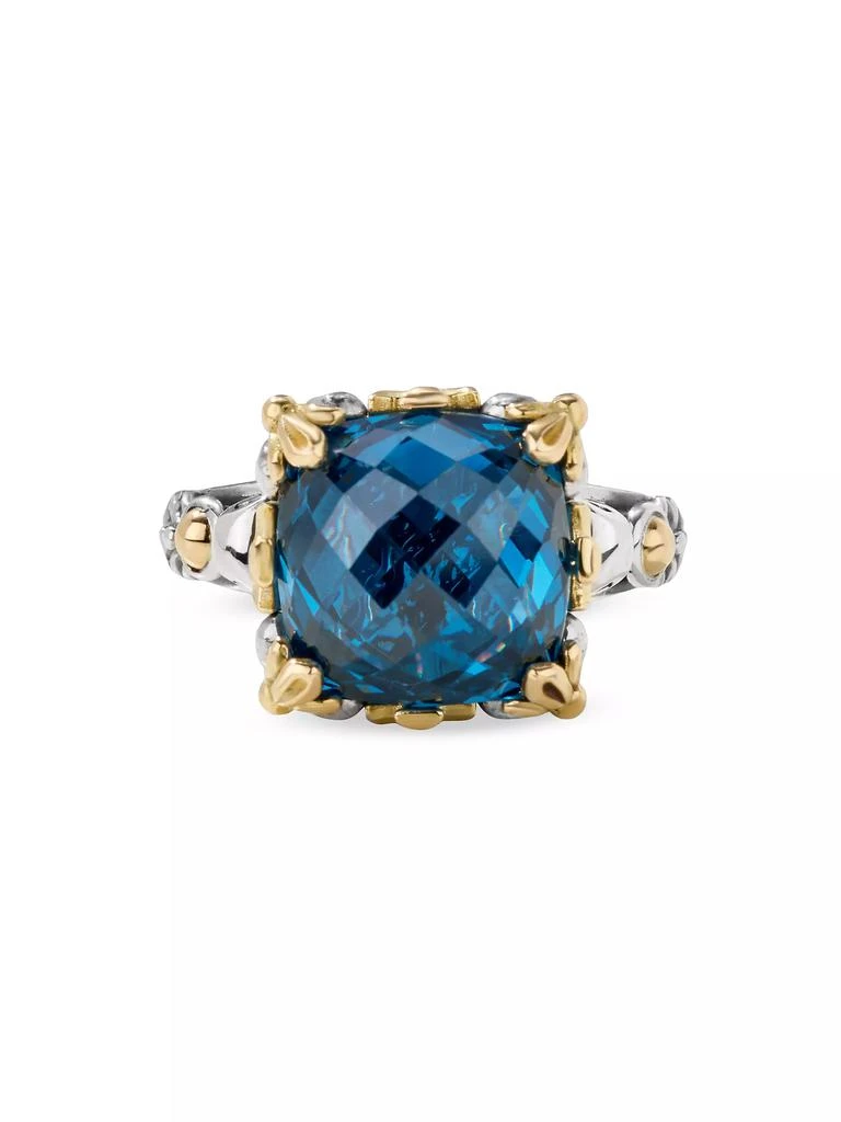 Konstantino Anthos Sterling Silver, 18K Yellow Gold & Blue Spinel Ring 3