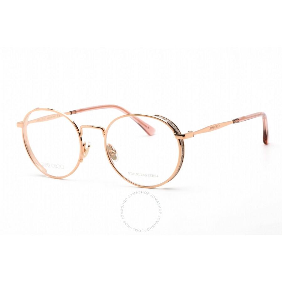 Jimmy Choo Demo Round Ladies Eyeglasses JC301 0DDB 51