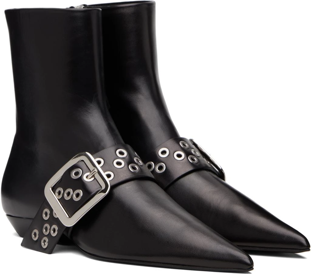 Jil Sander Black Ankle Boots 4