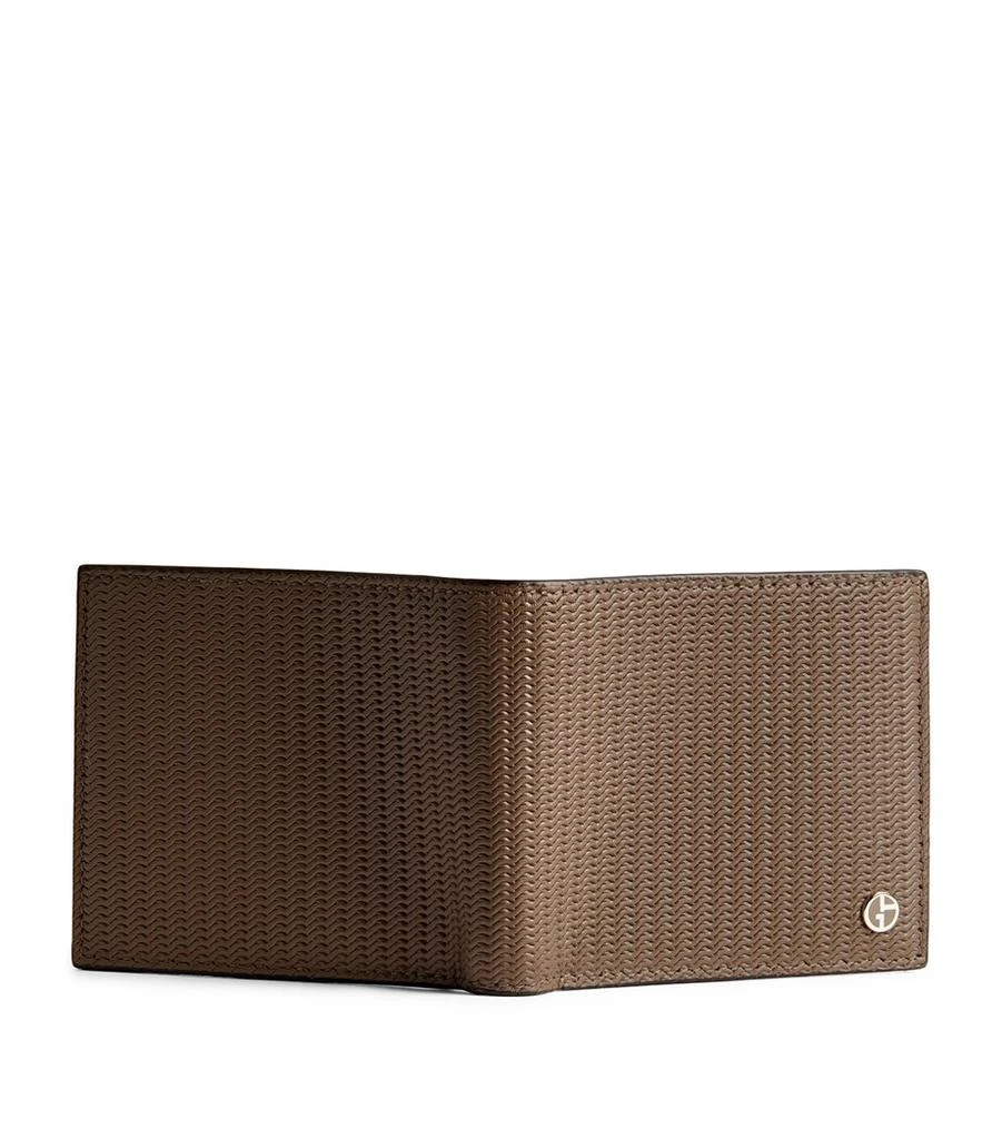 Giorgio Armani Leather Wave-Embossed Bifold Wallet 2