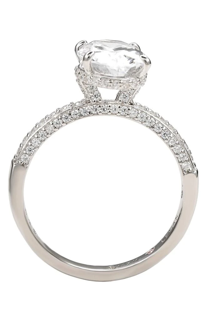 Suzy Levian Sterling Silver Cubic Zirconia Oval Ring 3
