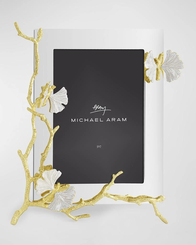 Michael Aram Butterfly Ginkgo White and Gold Frame, 5" x 7" 4