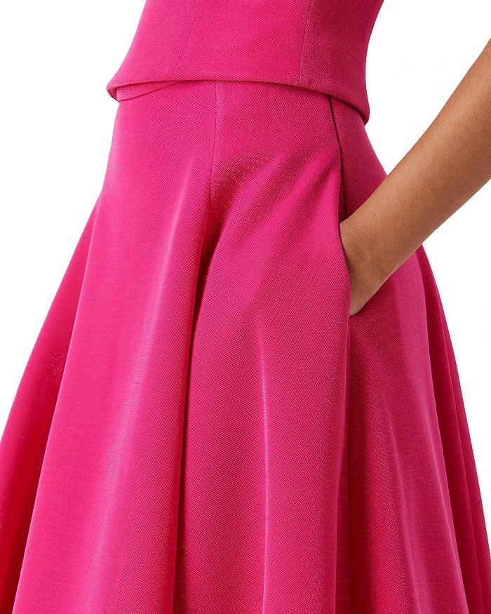 Emporio Armani Double Shiny Pique Maxi Skirt 4