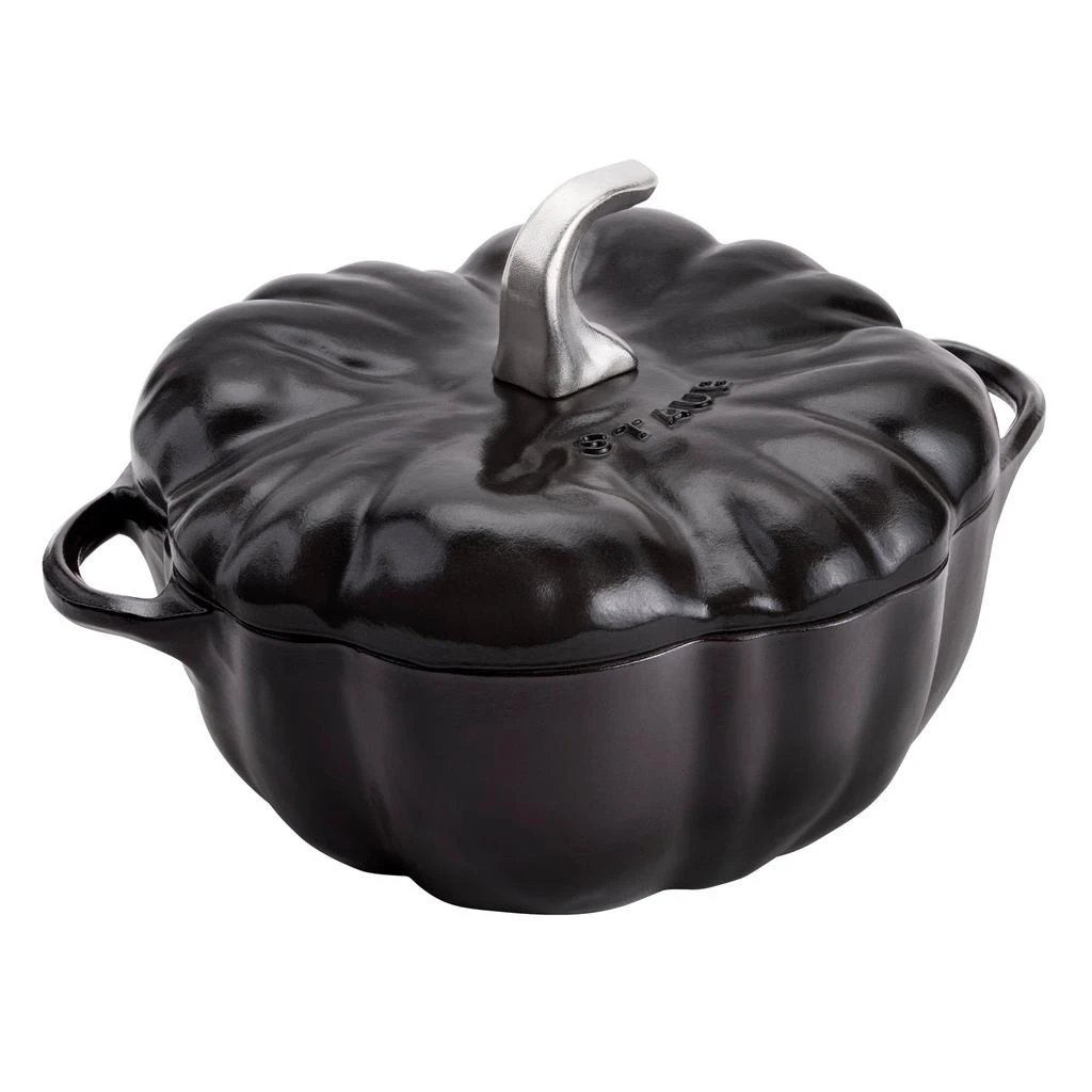 Staub STAUB Cast Iron 3.5-qt Pumpkin Cocotte with Stainless Steel Knob 1