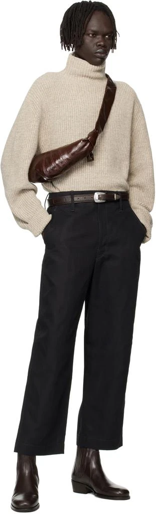 Lemaire Brown Small Croissant Bag 4