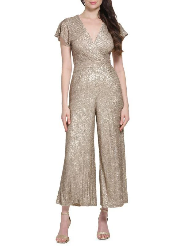 Eliza J Sequin Wide Leg Jumpsuit 1