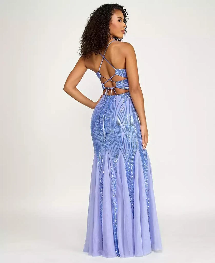 embroidered mermaid dress Sequin Embroidered Mermaid Dress by Amelia Couture 791 main image 1