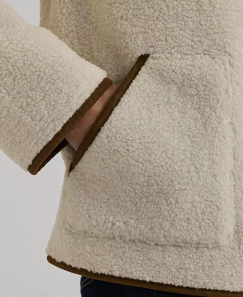 Ralph Lauren Women
s Faux-Suede-Trim Fleece Jacket 5