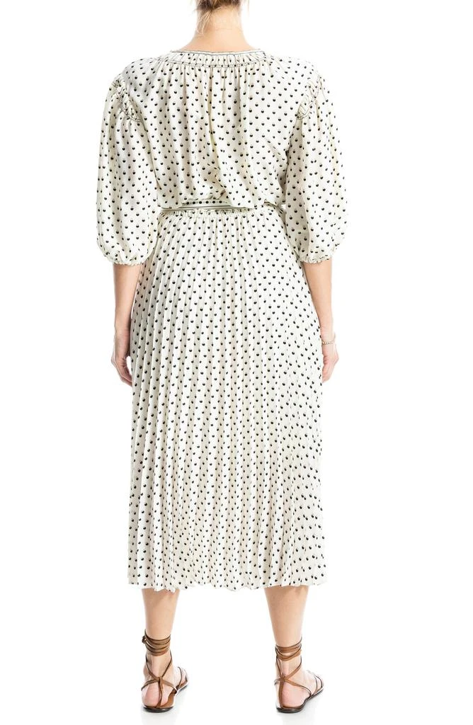 Max Studio Satin Puff Sleeve Midi Dress 2