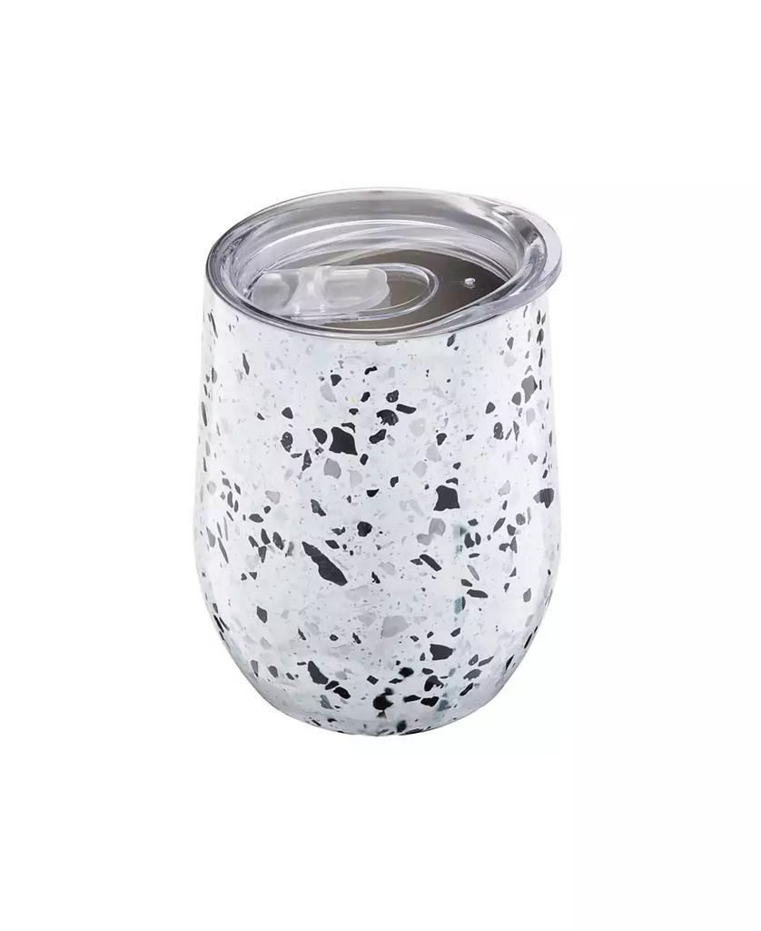 Cambridge Silversmiths 12 Oz White Terzo Stainless Steel Wine Tumblers, Set of 4