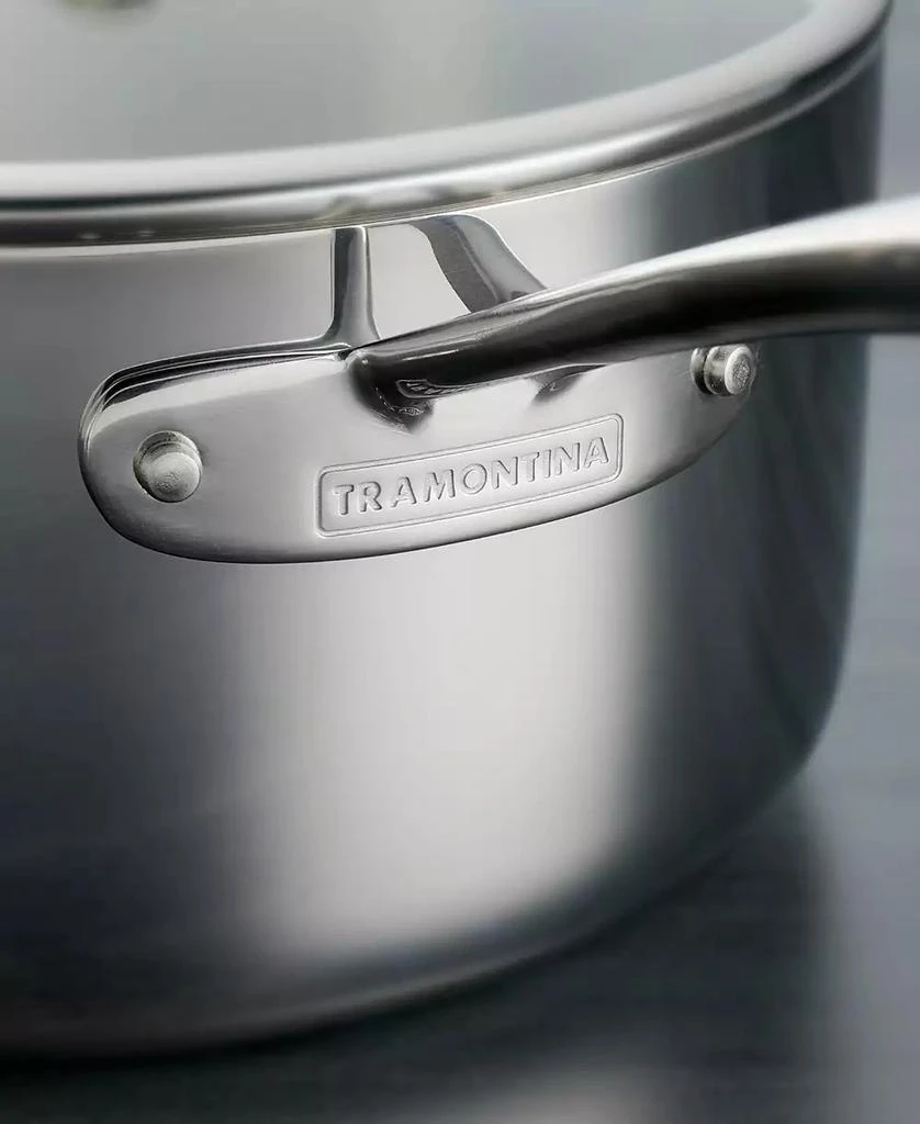 Tramontina TriPly Clad Stainless Steel Glass Lid 12 Pc Cookware Set 8
