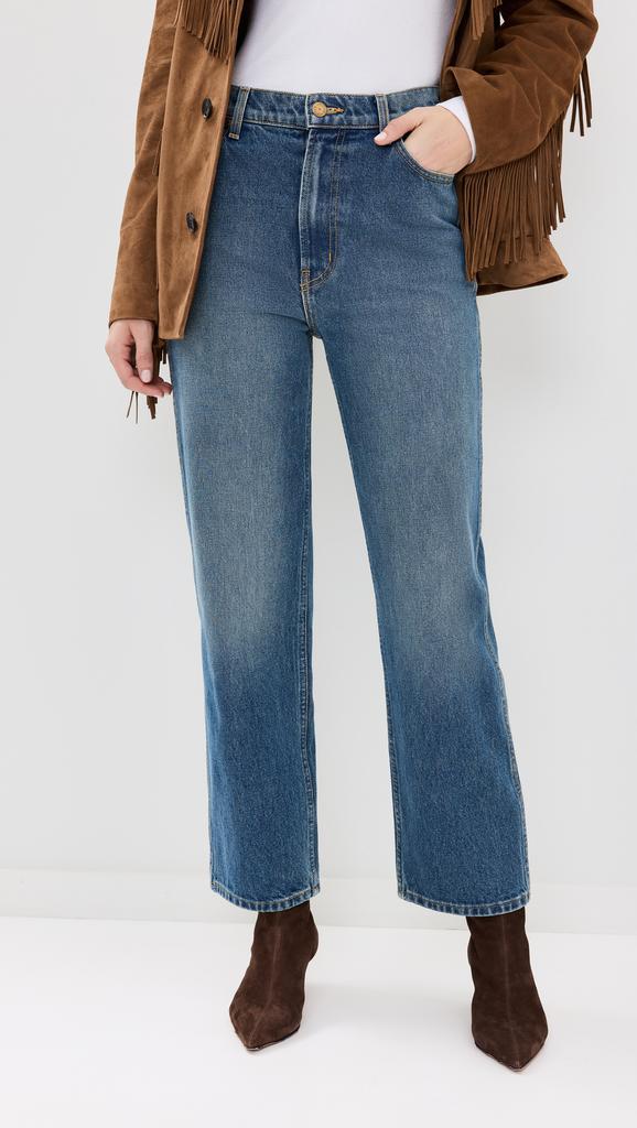 B Sides Plein High Straight Jeans