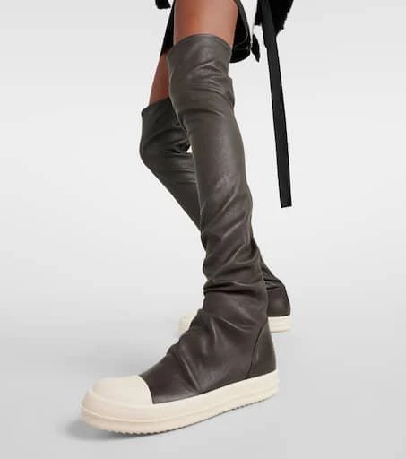 Rick Owens Stocking knee-high leather sneakers 4