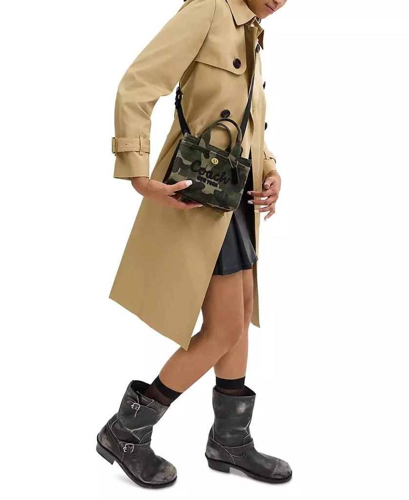 Coach Camo Print Canvas Small Cargo Tote 20 3