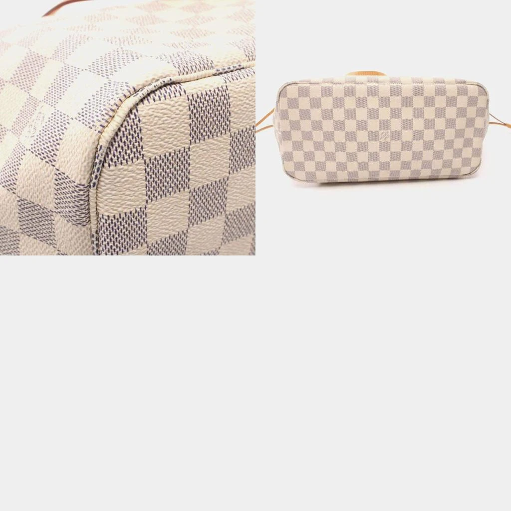 Louis Vuitton Louis Vuitton White Damier Azur Canvas Neverfull MM Tote Bag 10