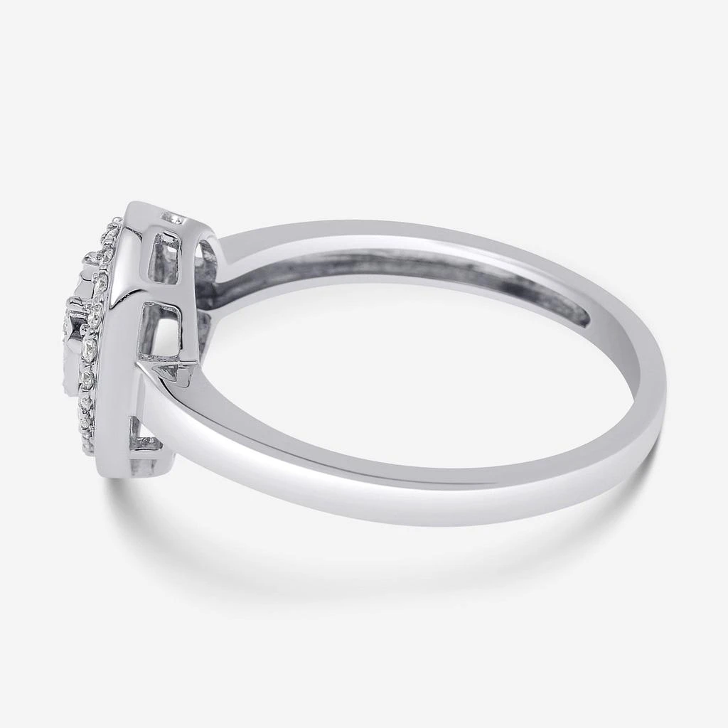 Bliss Bliss By Damiani 18K White Gold, Diamond Teardrop Band Ring Sz 6.5 20087979 3