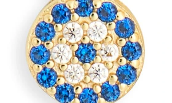 Argento Vivo Sterling Silver Mixed CZ Charms 
2-Pack Huggie Hoop Earrings 4