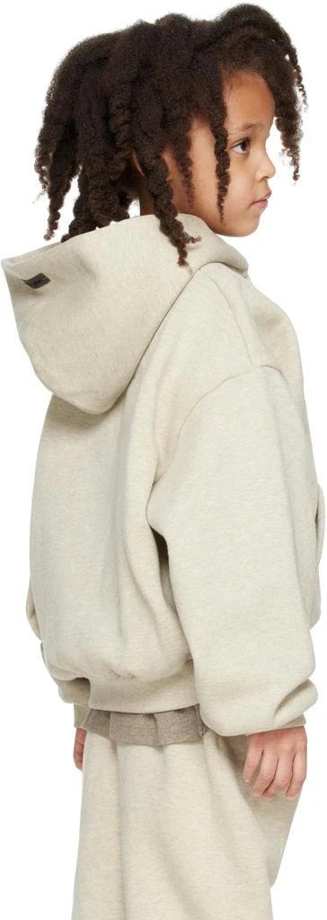 Essentials Kids Beige Classic Fleece Hoodie 3