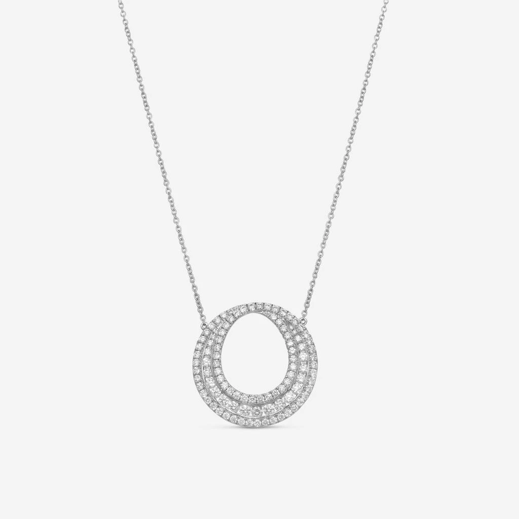Mémoire Mémoire 18K White Gold Diamond Infinity Circle Necklace MFDC103N-0160T8W
