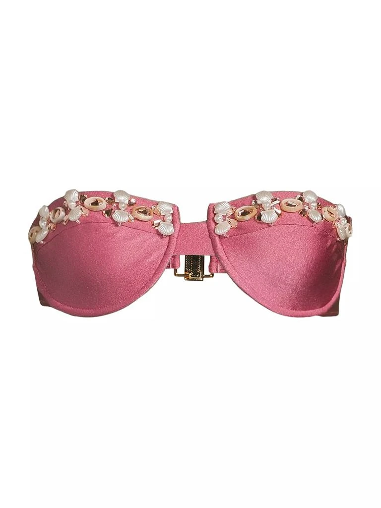 PatBO Seashell Strapless Bikini Top 1