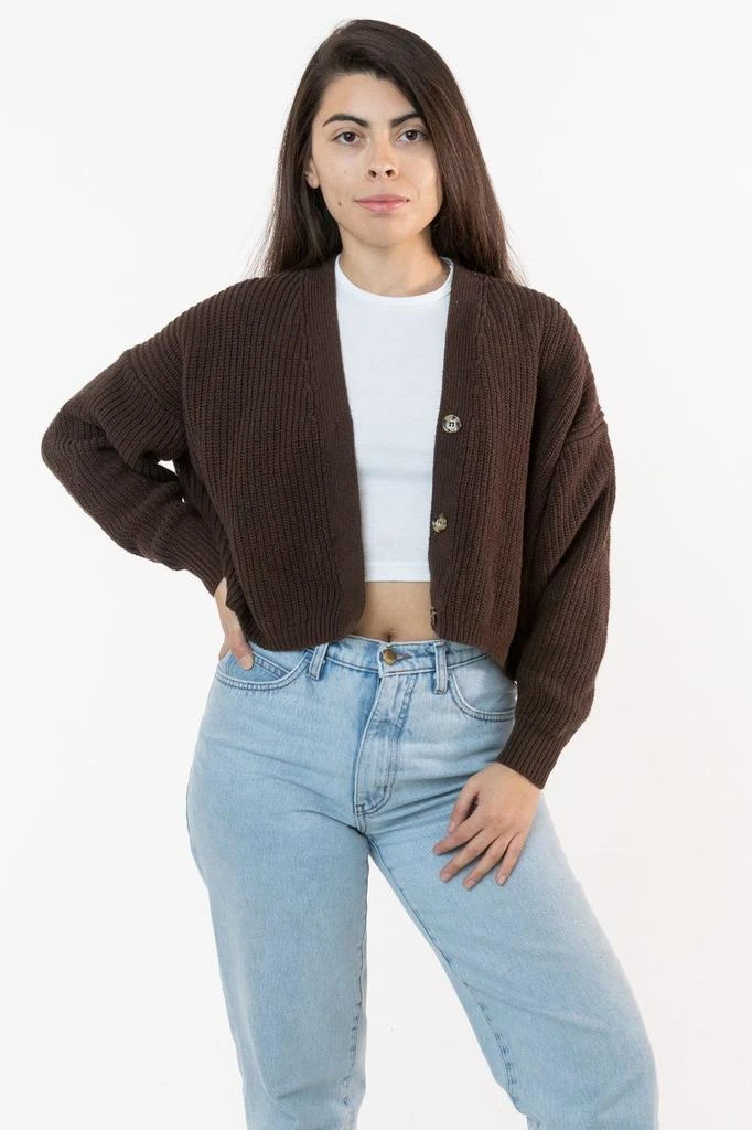 Los Angeles Apparel FM35GD - Fisherman Cropped Cardigan 9