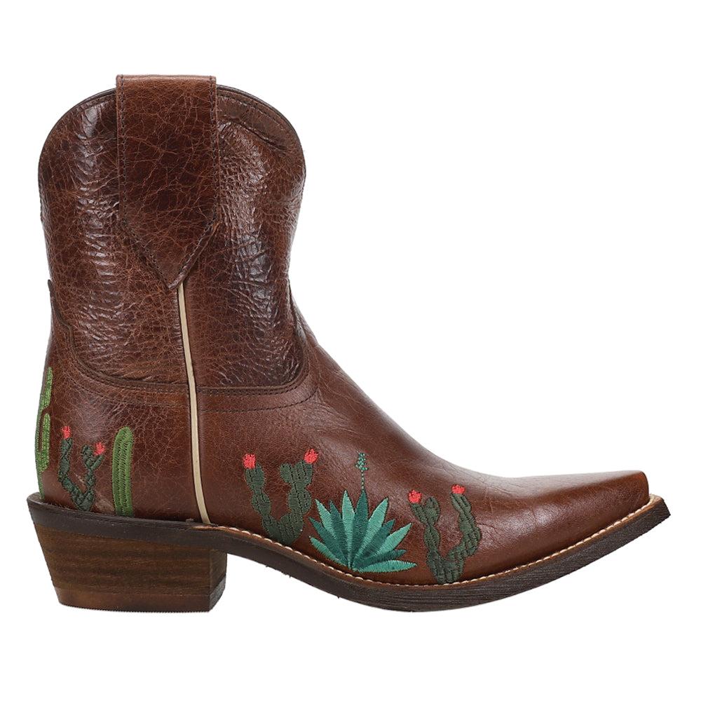 Nocona Boots Agave Embroidery Snip Toe Cowboy Booties