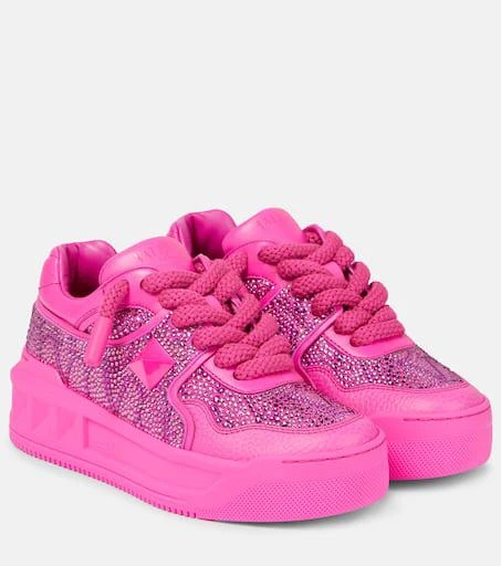 Valentino One Stud XL Toile Iconographe platform sneakers 1