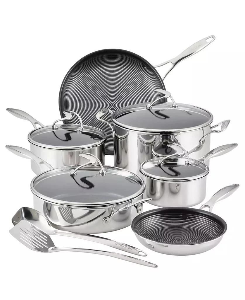 Circulon SteelShield C-Series Tri-Ply Clad Nonstick Cookware Plus Utensils