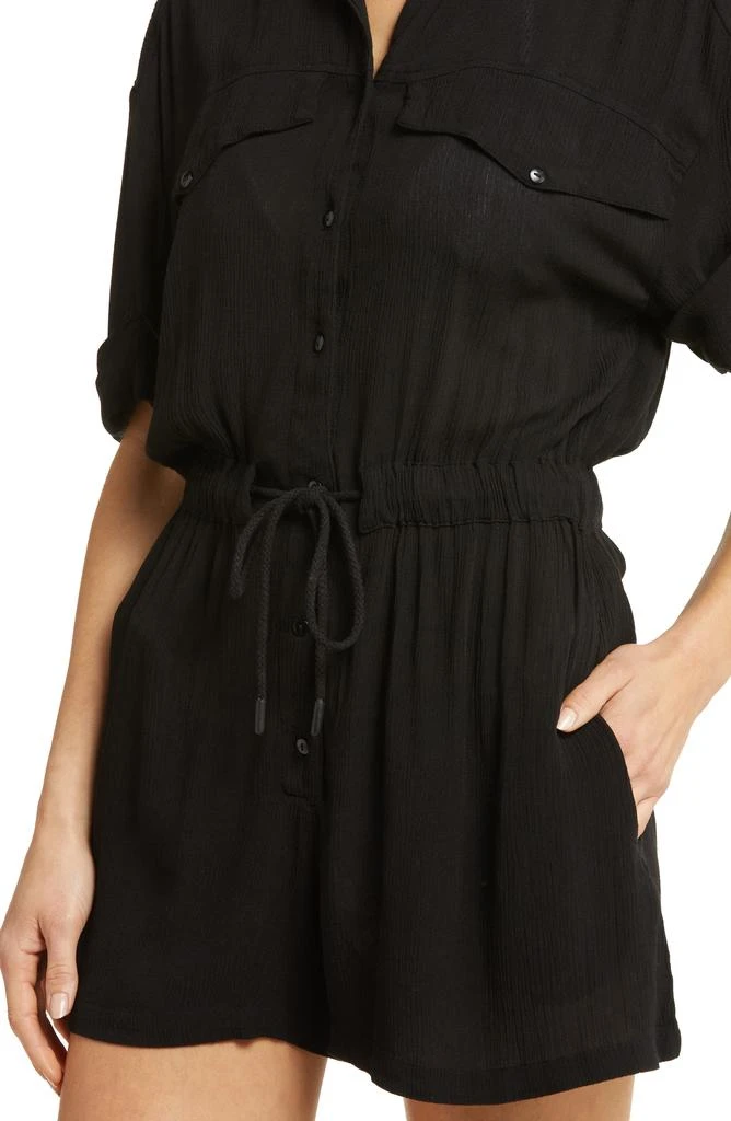 Elan Cuff Sleeve Cover-Up Romper 4