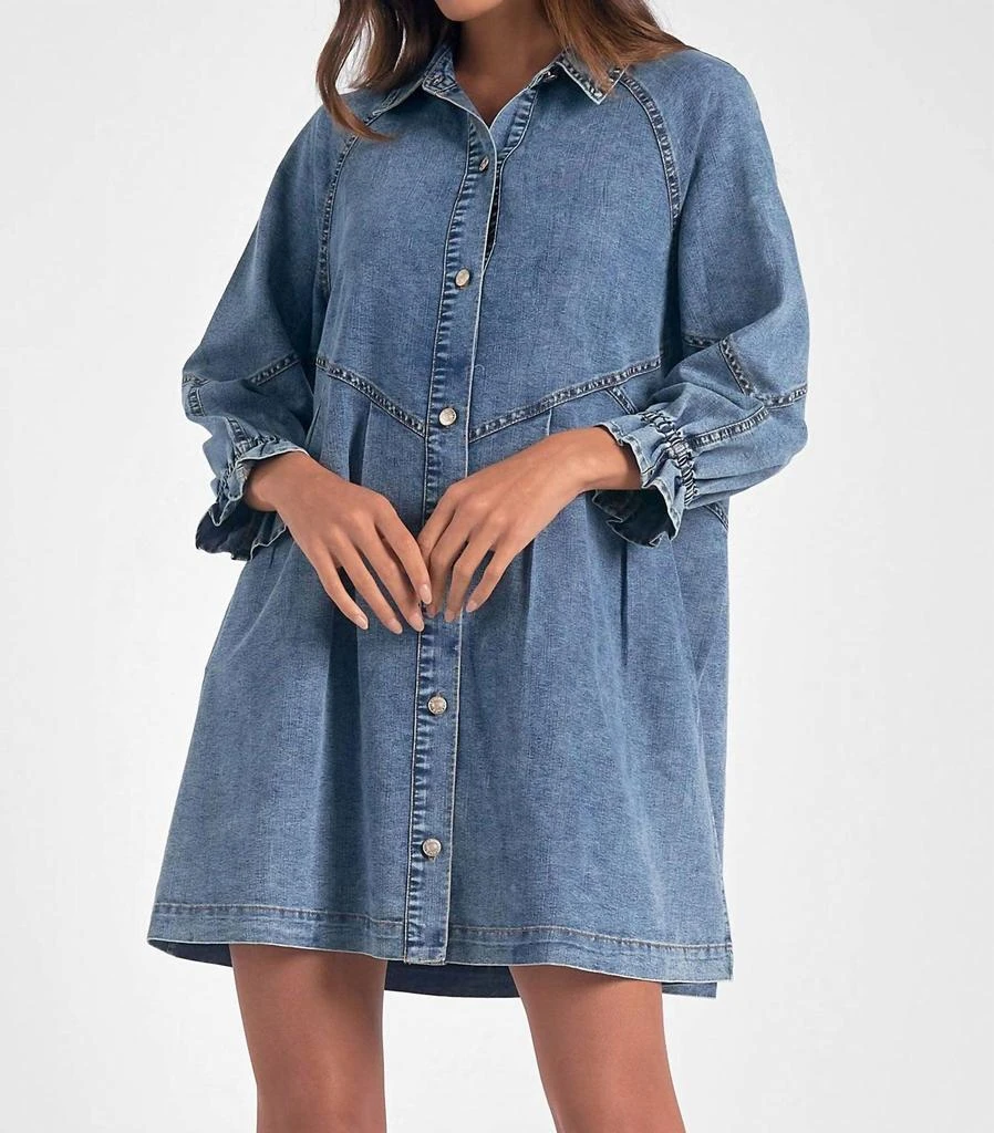 Elan Elan - Long Sleeve Button Down Dress 1