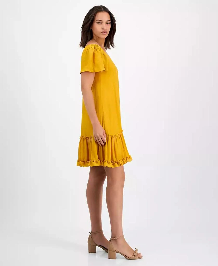 Robbie Bee Women's On-Off Shoulder Flutter-Sleeve Mini Dress 3