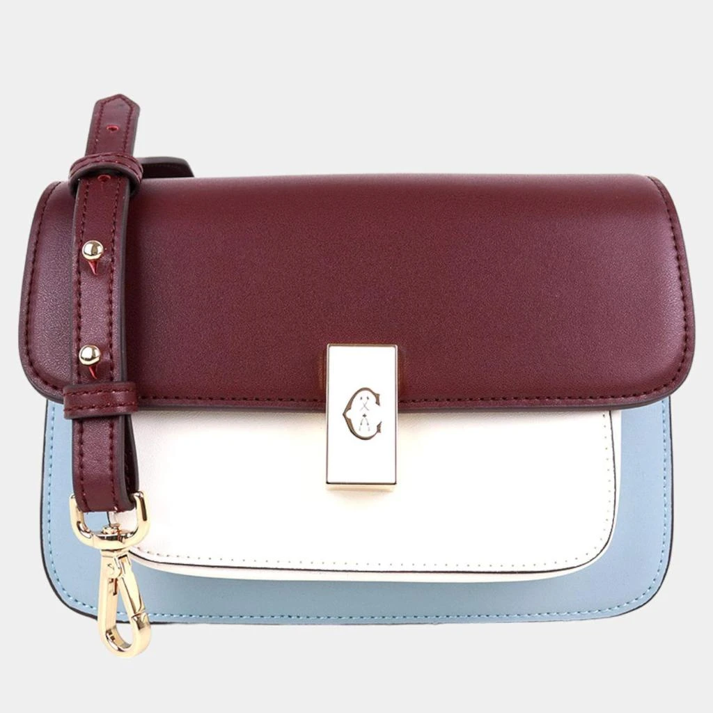 Charriol Charriol Blue/Cream/Bordeaux Leather LE REVE Crossbody 1