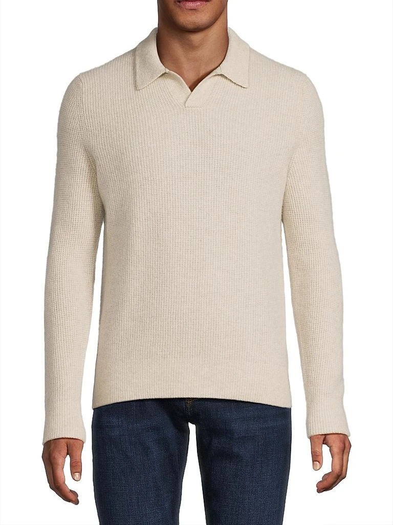 Vince Thermal Cashmere V-Neck Sweater 3