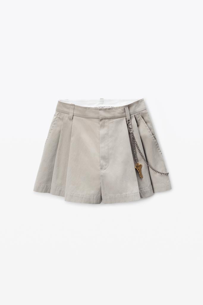 Alexander Wang Grey Cotton-Blend Shorts