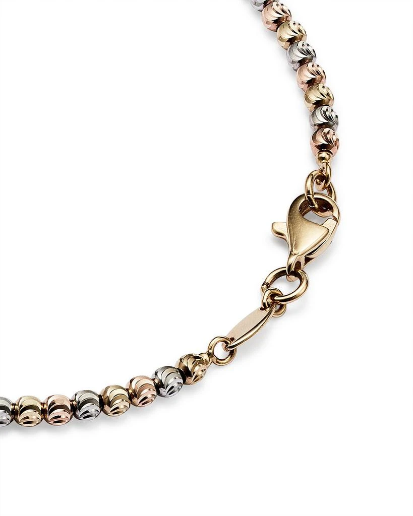 Bloomingdale
s 14K Yellow, White and Rose Gold Beaded Bracelet 3