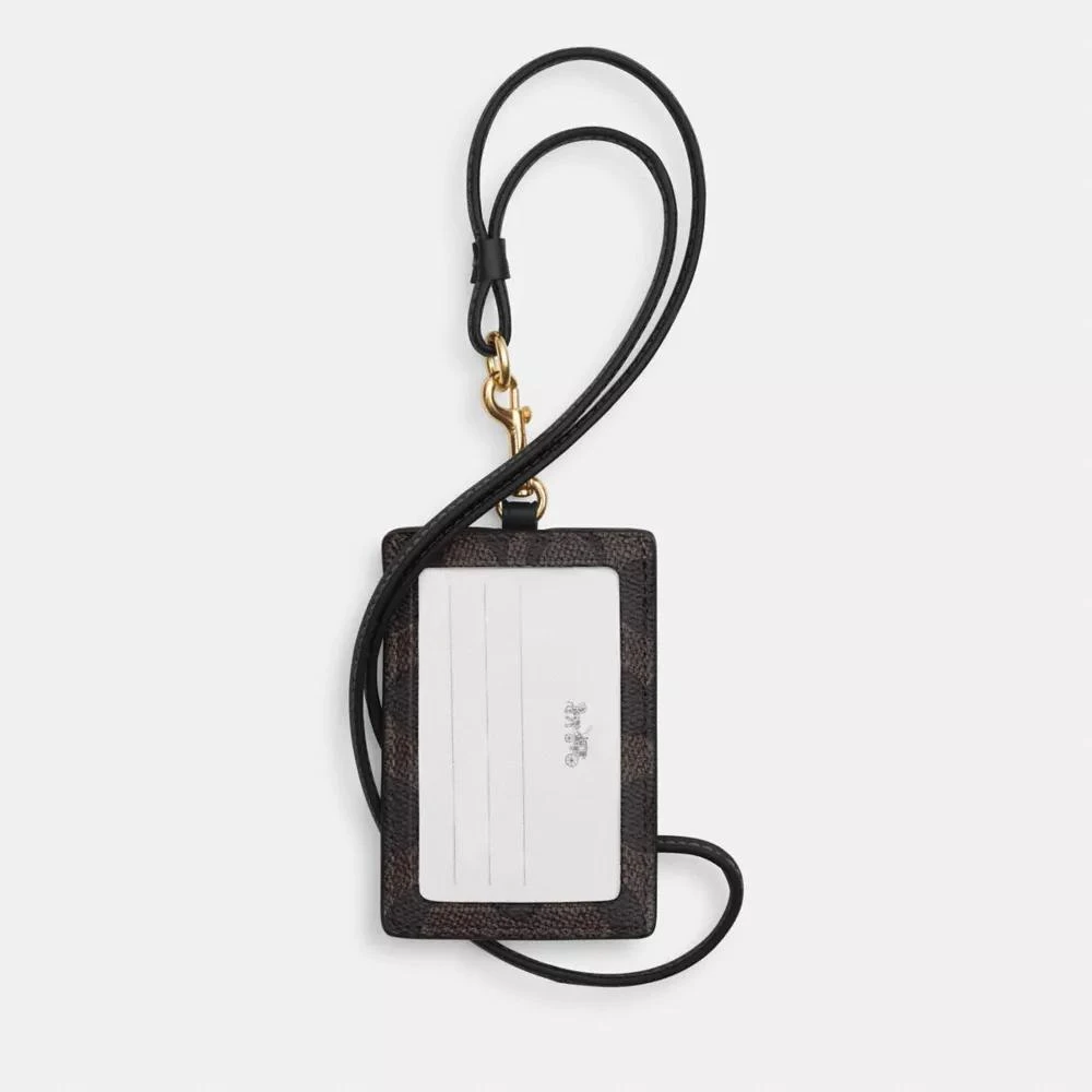 Coach Id Lanyard In Signaure Canvas 2